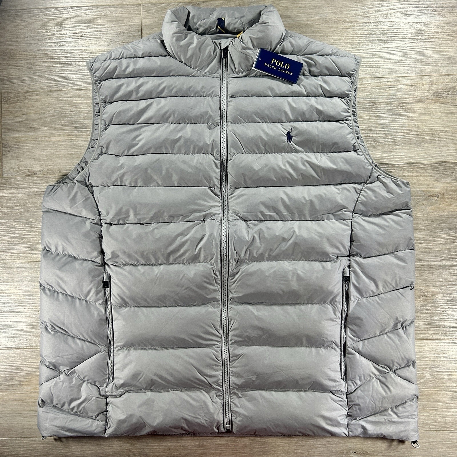 Polo Ralph Lauren Colden Packable Vest Men's 3xlt Grey Nwt $198 Puffer